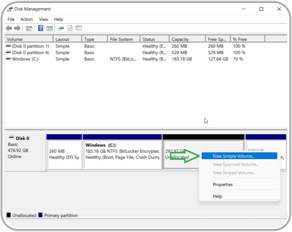 How to Create Partition in Windows 10/11 | Create Diskpart Partition ...